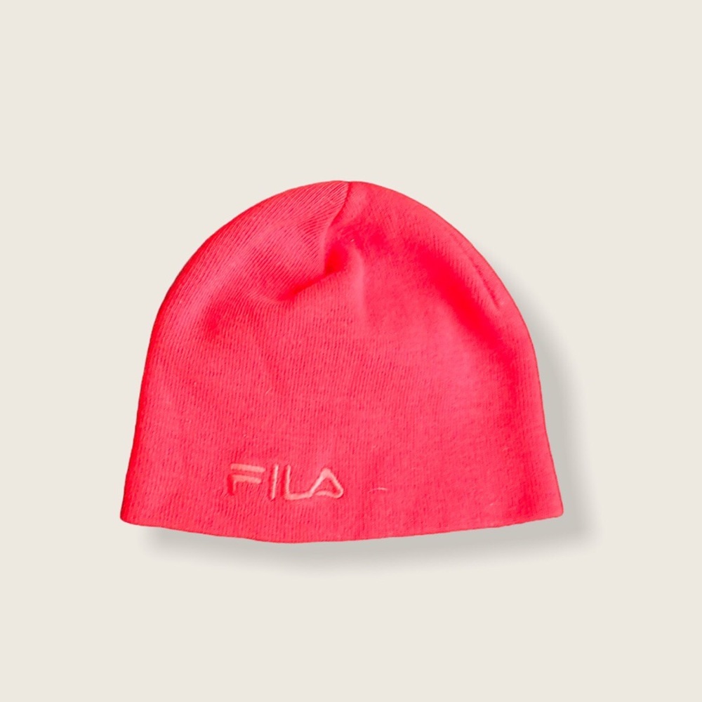 Fila hat! (Photo took with flash so not as neon)